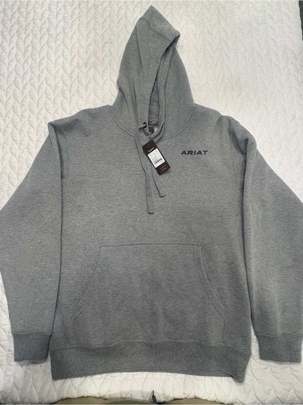 Ariat Men's Heather Gray Pullover Hoodie
